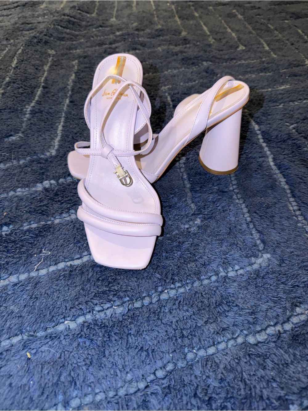 Lilac Strappy Block Heel Sandal Sam Edelman